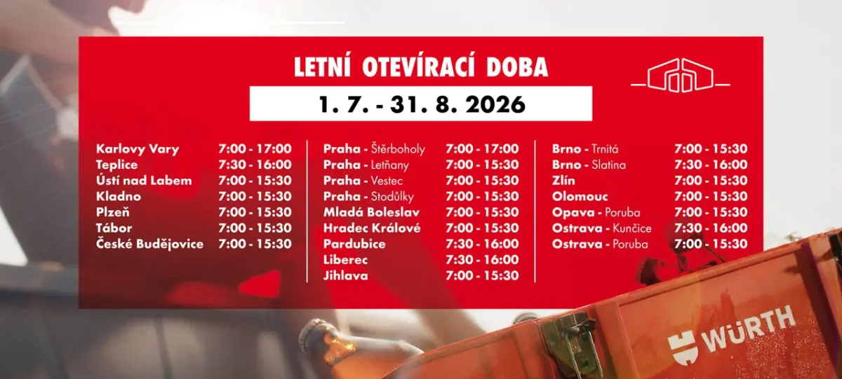 Letní otevírací doba